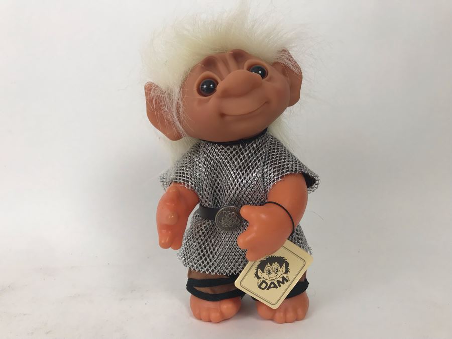 Vintage Troldeviking DAM Troll Doll By Thomas Dam From Denmark Troll Company No. 60416 Troll Viking New With Tags 9'H