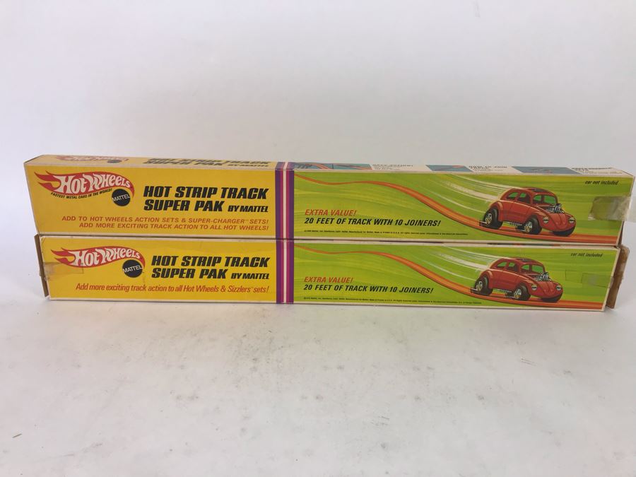 Vintage 1969 And 1970 Packs Of Mattel Hot Wheels Hot Strip Track Super Paks For Hot Wheels & Sizzlers With Original Boxes [Photo 10]