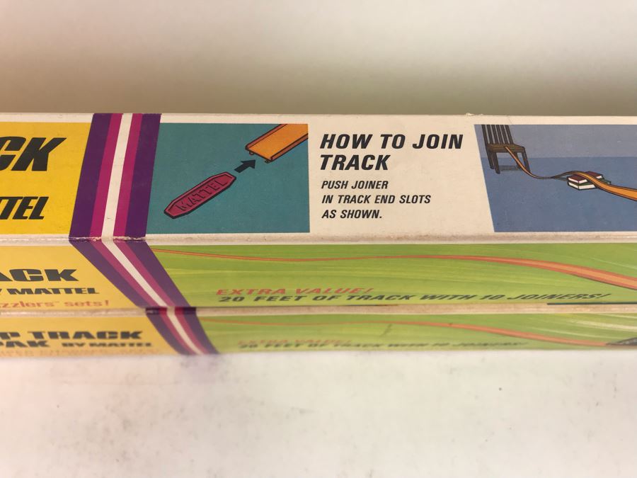 Vintage 1969 And 1970 Packs Of Mattel Hot Wheels Hot Strip Track Super Paks For Hot Wheels & Sizzlers With Original Boxes [Photo 7]