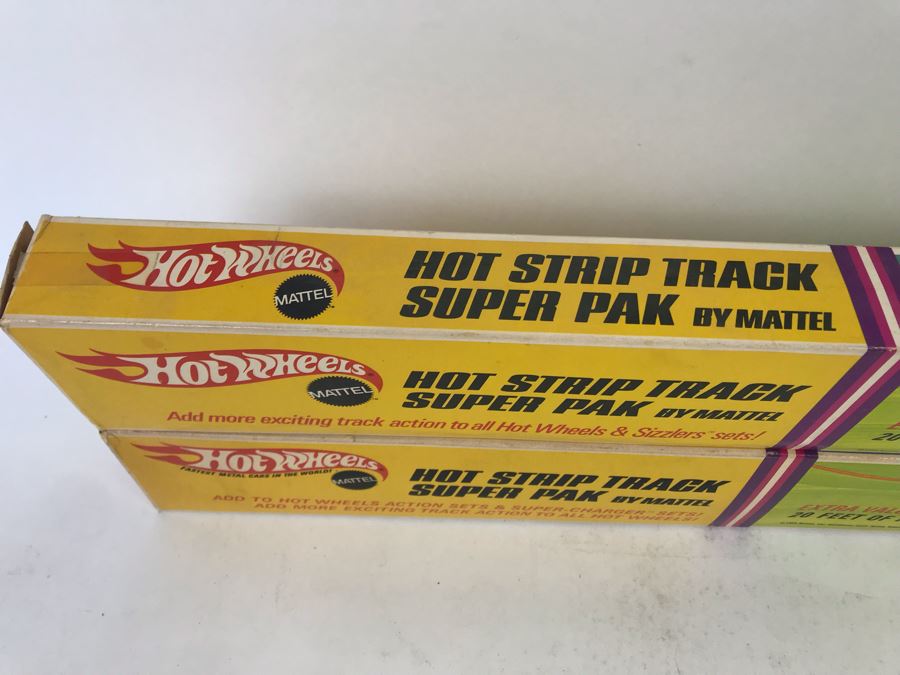 Vintage 1969 And 1970 Packs Of Mattel Hot Wheels Hot Strip Track Super Paks For Hot Wheels & Sizzlers With Original Boxes [Photo 5]
