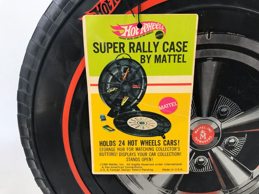 Vintage 1968 New With Original Tags Mattel Hot Wheels Super Rally Case 24 Car Capacity 5142 [Photo 20]