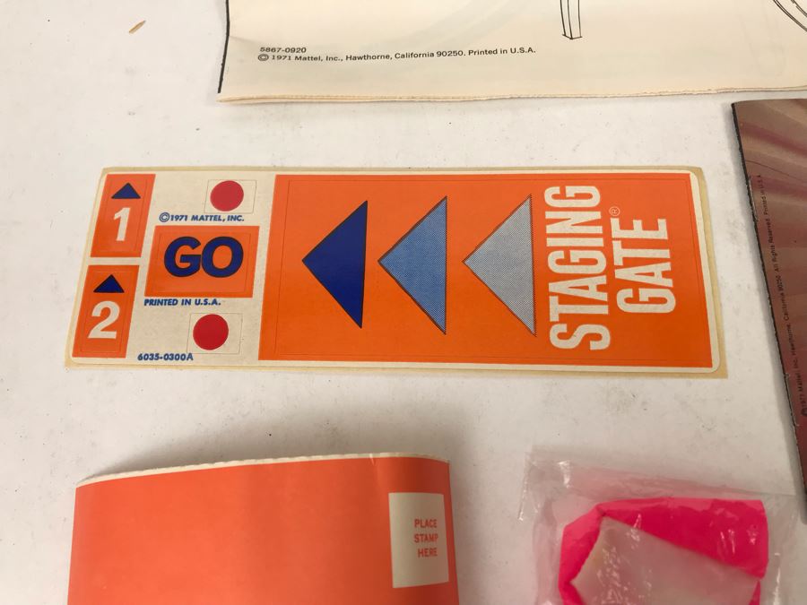 Vintage 1971 Mattel INCOMPLETE Rrrumblers Dude Feud Set With Box Missing RRRumblers Motorcycles - See Photos [Photo 9]