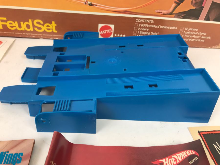 Vintage 1971 Mattel INCOMPLETE Rrrumblers Dude Feud Set With Box Missing RRRumblers Motorcycles - See Photos [Photo 18]