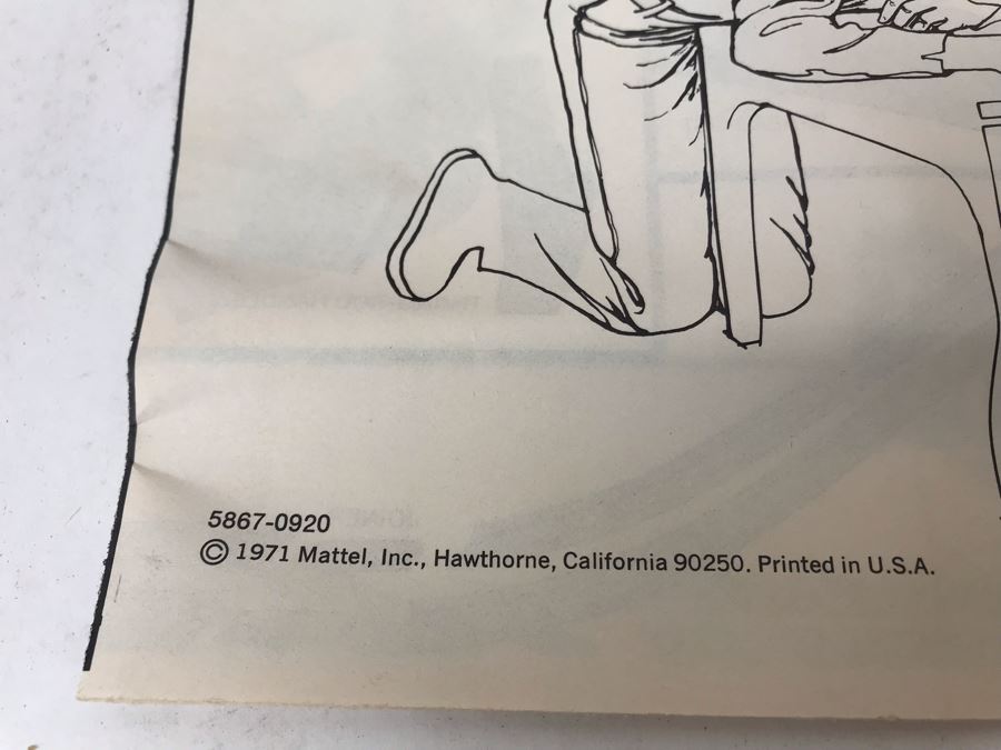 Vintage 1971 Mattel INCOMPLETE Rrrumblers Dude Feud Set With Box Missing RRRumblers Motorcycles - See Photos [Photo 8]