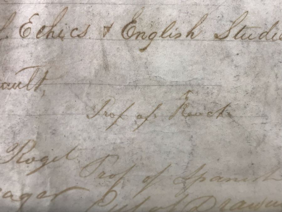 Antique 1864 Framed United States Naval Academy Certificate Of Graduation Diploma Of John C. Bennett As A Midshipman 18' X 23' [Photo 37]