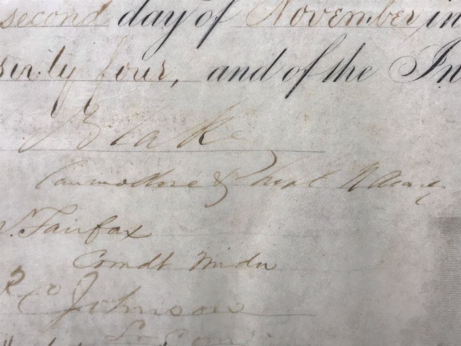 Antique 1864 Framed United States Naval Academy Certificate Of Graduation Diploma Of John C. Bennett As A Midshipman 18' X 23' [Photo 18]