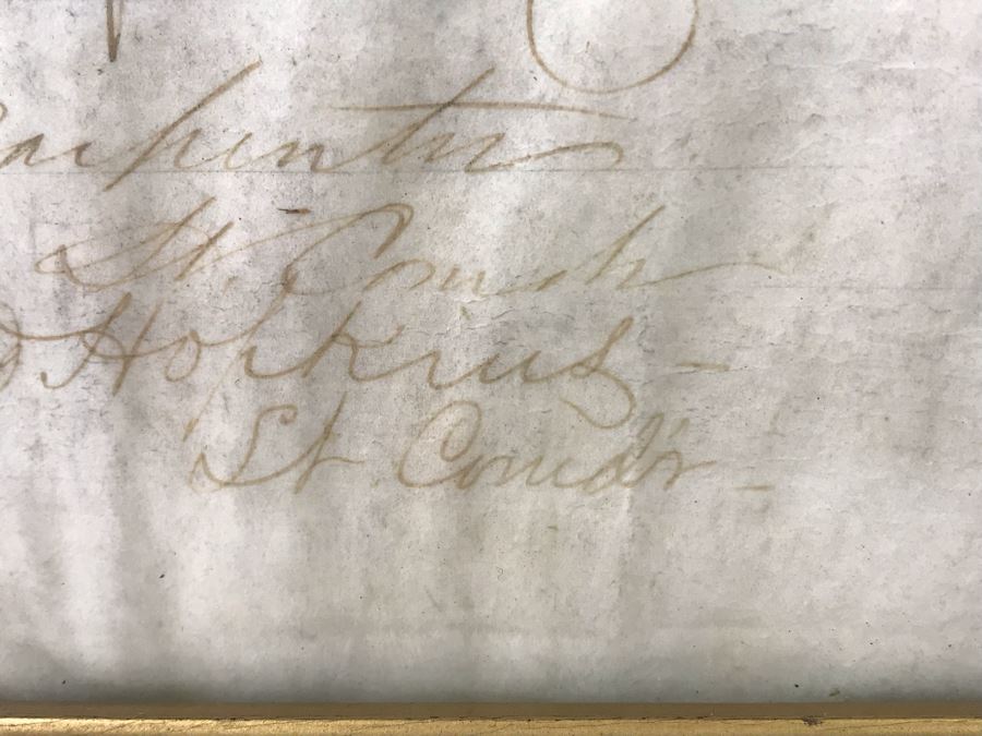 Antique 1864 Framed United States Naval Academy Certificate Of Graduation Diploma Of John C. Bennett As A Midshipman 18' X 23' [Photo 26]