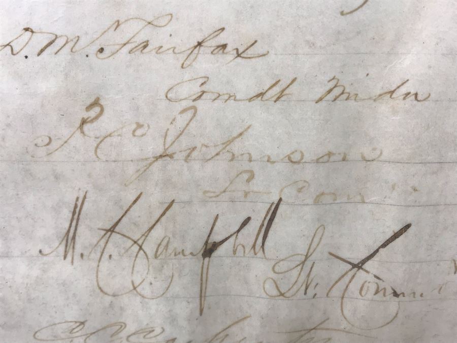 Antique 1864 Framed United States Naval Academy Certificate Of Graduation Diploma Of John C. Bennett As A Midshipman 18' X 23' [Photo 20]