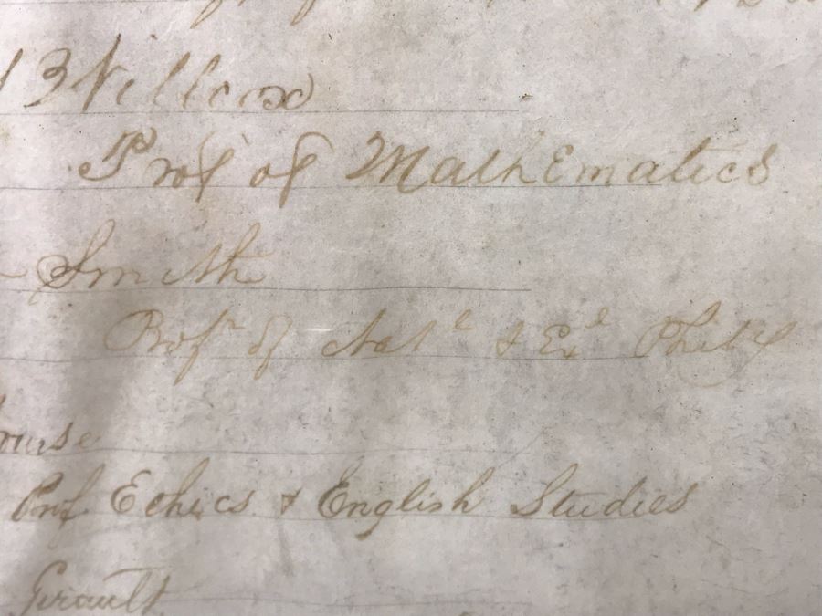 Antique 1864 Framed United States Naval Academy Certificate Of Graduation Diploma Of John C. Bennett As A Midshipman 18' X 23' [Photo 33]