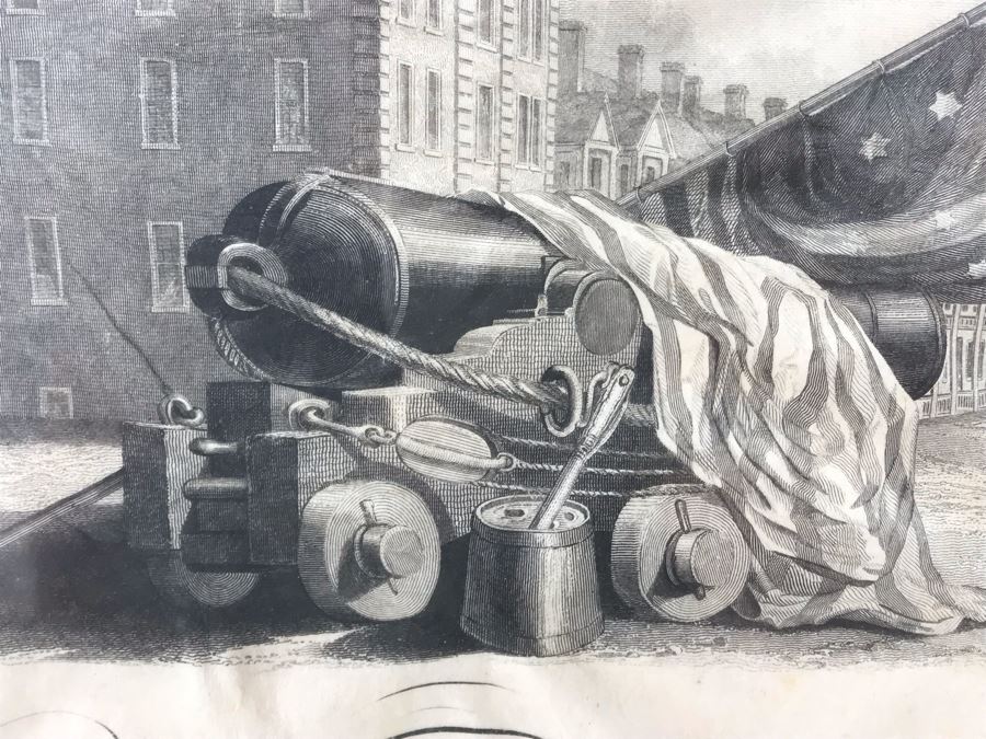 Antique 1864 Framed United States Naval Academy Certificate Of Graduation Diploma Of John C. Bennett As A Midshipman 18' X 23' [Photo 6]