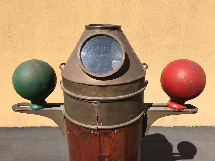 Vintage 1942 Binnacle From The SS Josiah Bartlett By Kelvin & Wilfrid O. White Co Nautical Instruments - This Item Has A Reserve Price [Photo 5]
