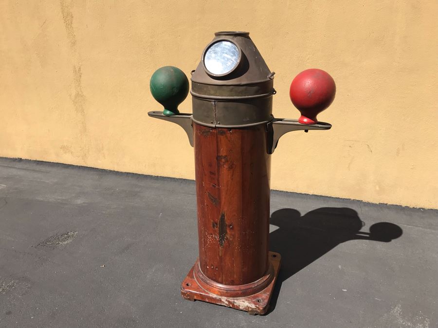 Vintage 1942 Binnacle From The SS Josiah Bartlett By Kelvin & Wilfrid O. White Co Nautical Instruments - This Item Has A Reserve Price [Photo 4]