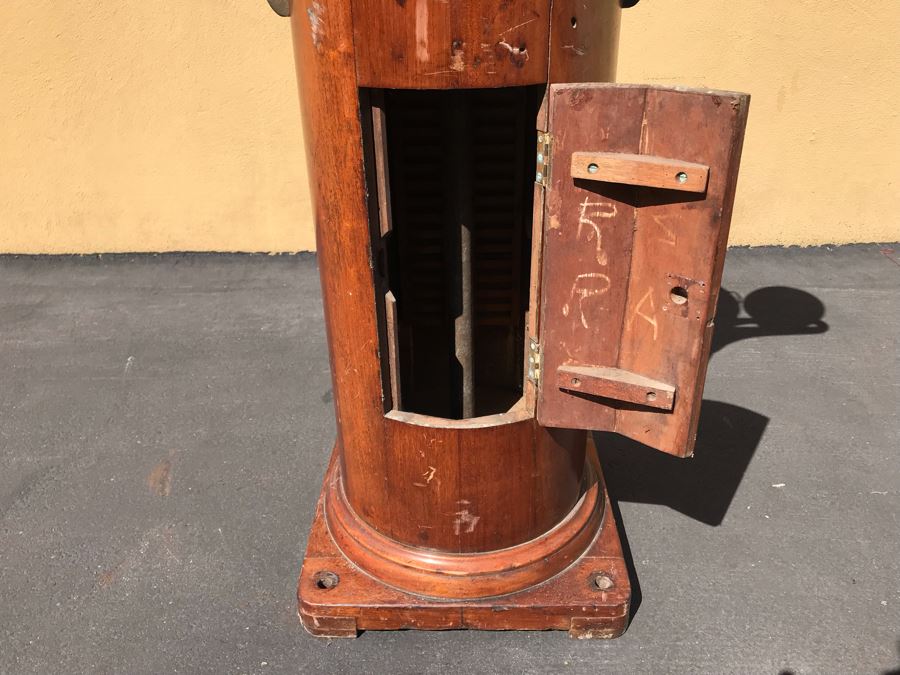 Vintage 1942 Binnacle From The SS Josiah Bartlett By Kelvin & Wilfrid O. White Co Nautical Instruments - This Item Has A Reserve Price [Photo 22]