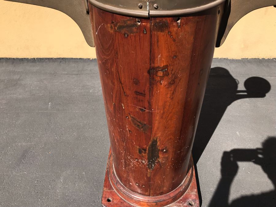 Vintage 1942 Binnacle From The SS Josiah Bartlett By Kelvin & Wilfrid O. White Co Nautical Instruments - This Item Has A Reserve Price [Photo 11]