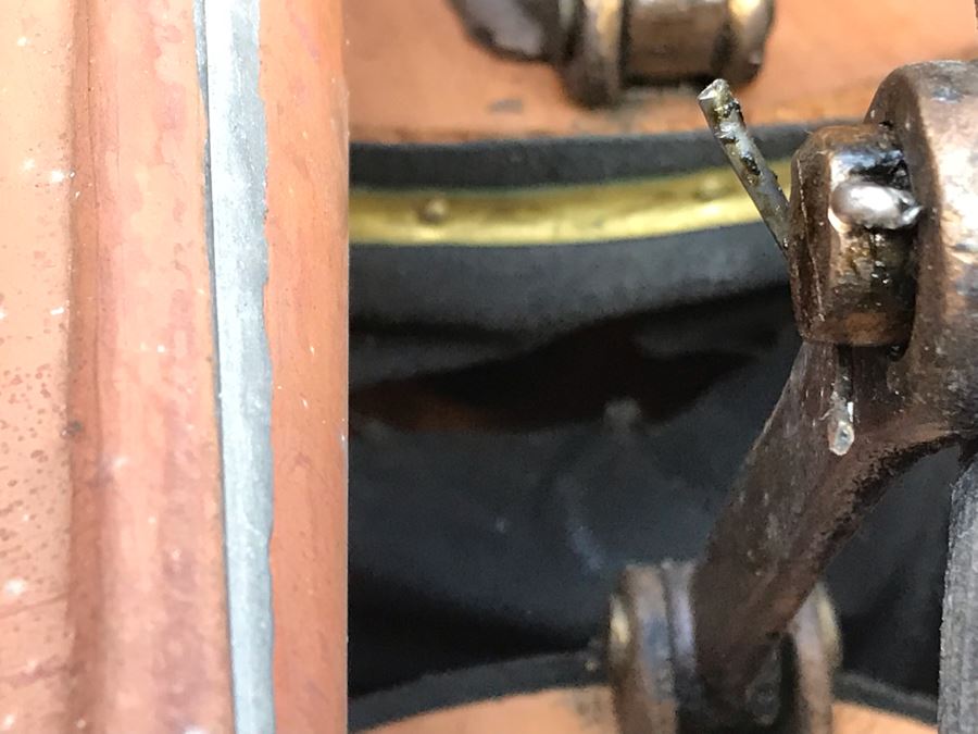 Antique Lothrop's Patent Fog Horn With 1901 Patent Date L D Lothrop Glouchester, Mass 18826 21'W X 9.5'D X 17'H [Photo 20]