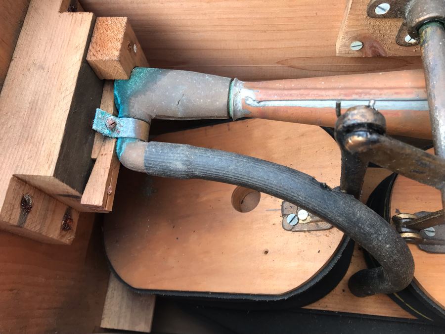 Antique Lothrop's Patent Fog Horn With 1901 Patent Date L D Lothrop Glouchester, Mass 18826 21'W X 9.5'D X 17'H [Photo 18]