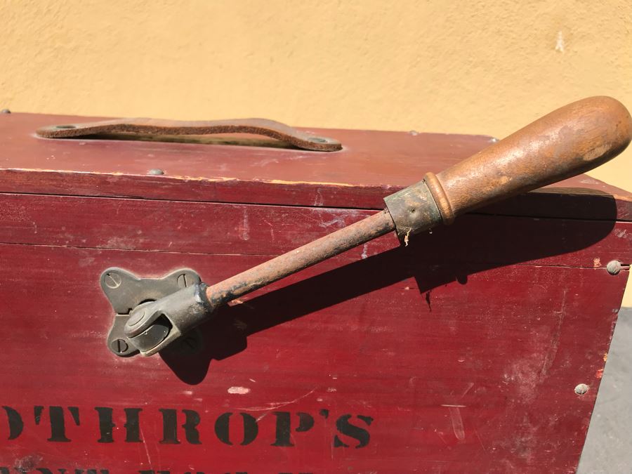 Antique Lothrop's Patent Fog Horn With 1901 Patent Date L D Lothrop Glouchester, Mass 18826 21'W X 9.5'D X 17'H [Photo 5]