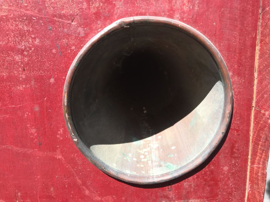 Antique Lothrop's Patent Fog Horn With 1901 Patent Date L D Lothrop Glouchester, Mass 18826 21'W X 9.5'D X 17'H [Photo 12]