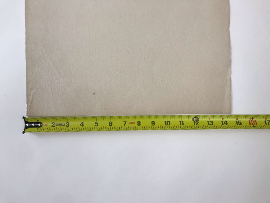 RARE Original Rembrandt Van Rijn Etching Titled 'Self Portrait In A Flat Cap And Embroidered Dress' Pressed In 1922 By Alex Eckener 2.5' X 3.5' Item Appraised At $7,732 Has A Reserve Price - See Description For More Info [Photo 24]