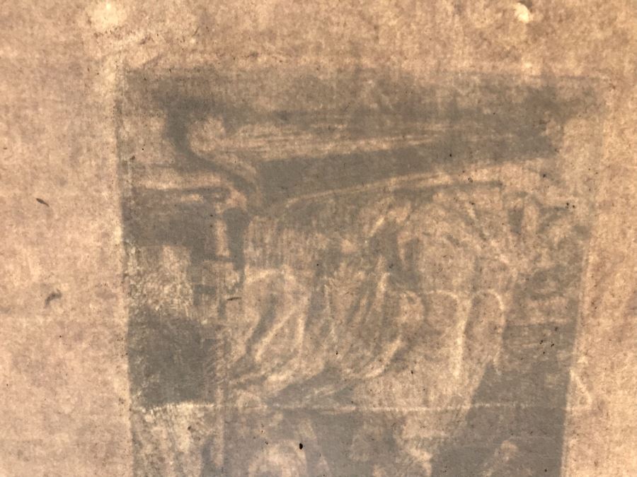 RARE Original Rembrandt Van Rijn Etching Titled 'David In Prayer' Pressed In 1922 By Alex Eckener 4' X 5.5' Item Appraised At $3,900 Has A Reserve Price - See Description For More Info [Photo 30]