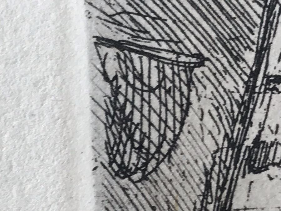 RARE Original Rembrandt Van Rijn Etching Titled 'The Circumcision In The Stable' Pressed In 1922 By Alex Eckener 5.5' X 3.75' Item Appraised At $5,400 Has A Reserve Price - See Description For More Info [Photo 27]