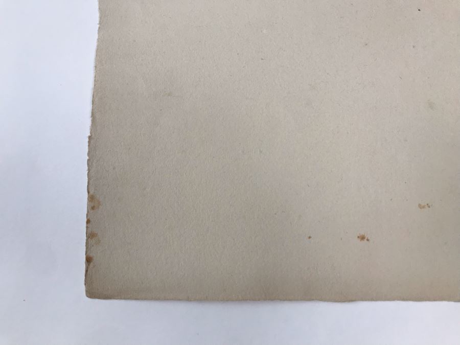 RARE Original Rembrandt Van Rijn Etching Titled 'The Circumcision In The Stable' Pressed In 1922 By Alex Eckener 5.5' X 3.75' Item Appraised At $5,400 Has A Reserve Price - See Description For More Info [Photo 30]