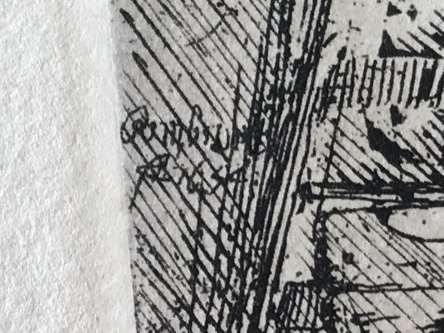 RARE Original Rembrandt Van Rijn Etching Titled 'The Circumcision In The Stable' Pressed In 1922 By Alex Eckener 5.5' X 3.75' Item Appraised At $5,400 Has A Reserve Price - See Description For More Info [Photo 25]