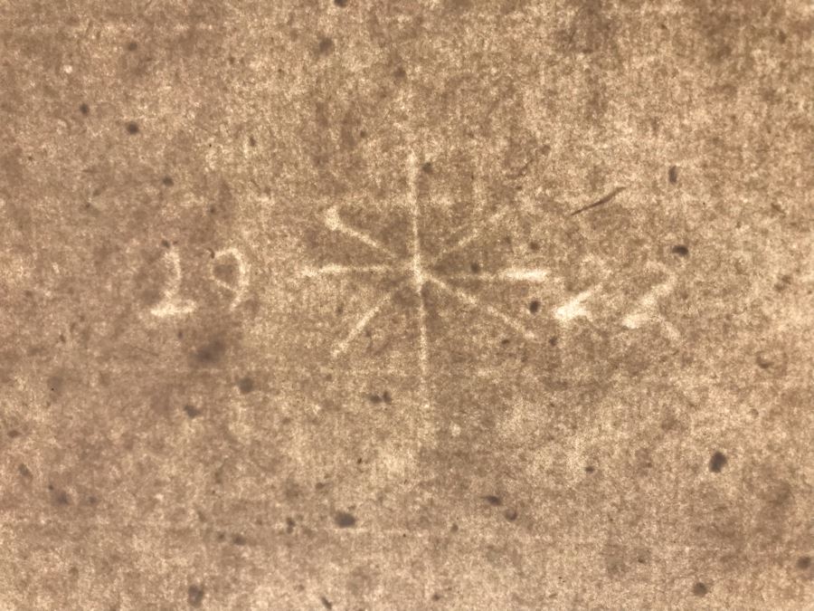 RARE Original Rembrandt Van Rijn Etching Titled 'Adoration Of The Shepherds With The Lamp' Pressed In 1922 By Alex Eckener 5' X 4' - Item Appraised At $5,400 Has A Reserve Price - See Description For More Info [Photo 36]