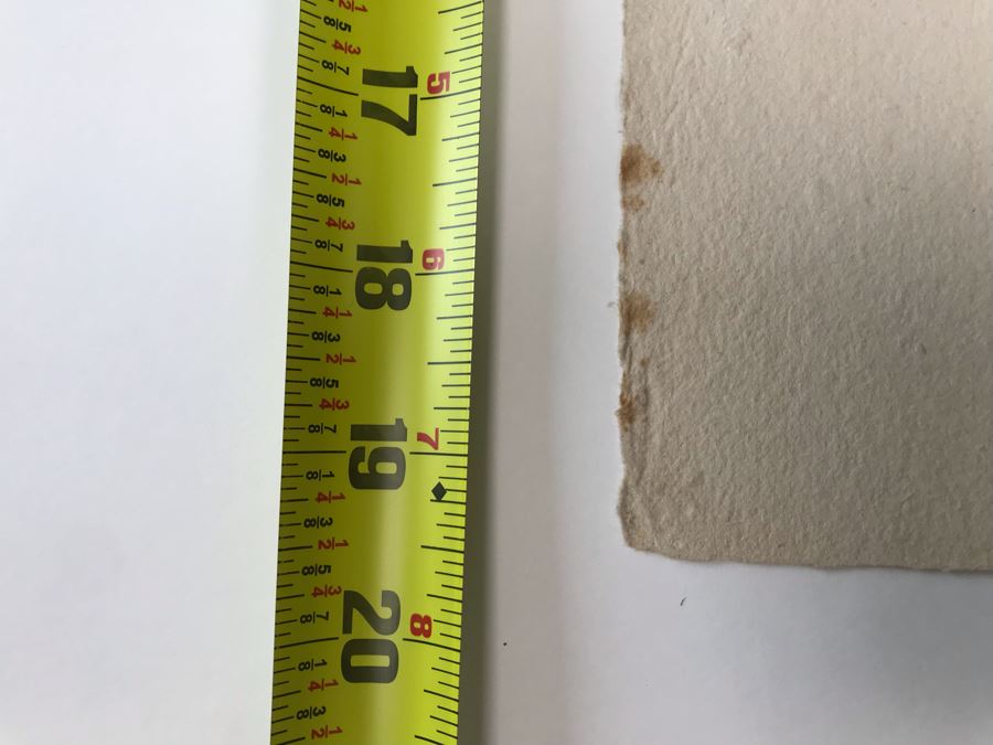 RARE Original Rembrandt Van Rijn Etching Titled 'Adoration Of The Shepherds With The Lamp' Pressed In 1922 By Alex Eckener 5' X 4' - Item Appraised At $5,400 Has A Reserve Price - See Description For More Info [Photo 30]