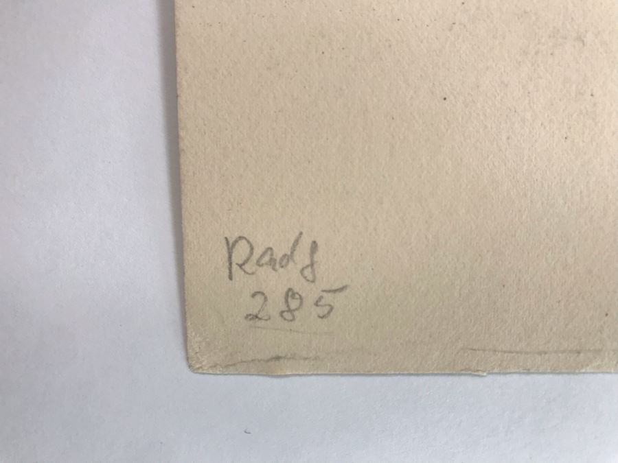 Original 1912 Pencil Hand Signed Alex Eckener Etching Bookplate For Hertha Harries-Siemens (Daughter Of Werner Von Siemens - Founder Of Siemens Corp.) 3.5' X 5' - See Description [Photo 33]