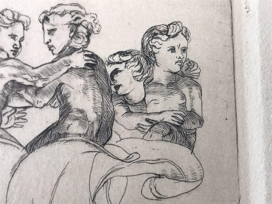 Original 1912 Pencil Hand Signed Alex Eckener Etching Bookplate For Hertha Harries-Siemens (Daughter Of Werner Von Siemens - Founder Of Siemens Corp.) 3.5' X 5' - See Description [Photo 17]