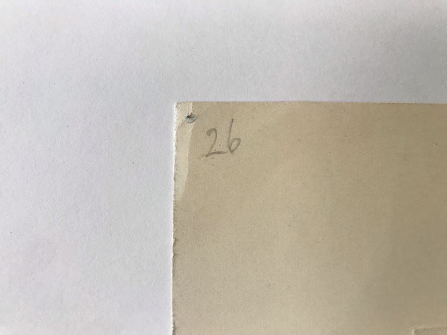 Antique 1906 Pencil Signed Original Etching Portait By Alex Eckener 5' X 4' - See Description [Photo 22]