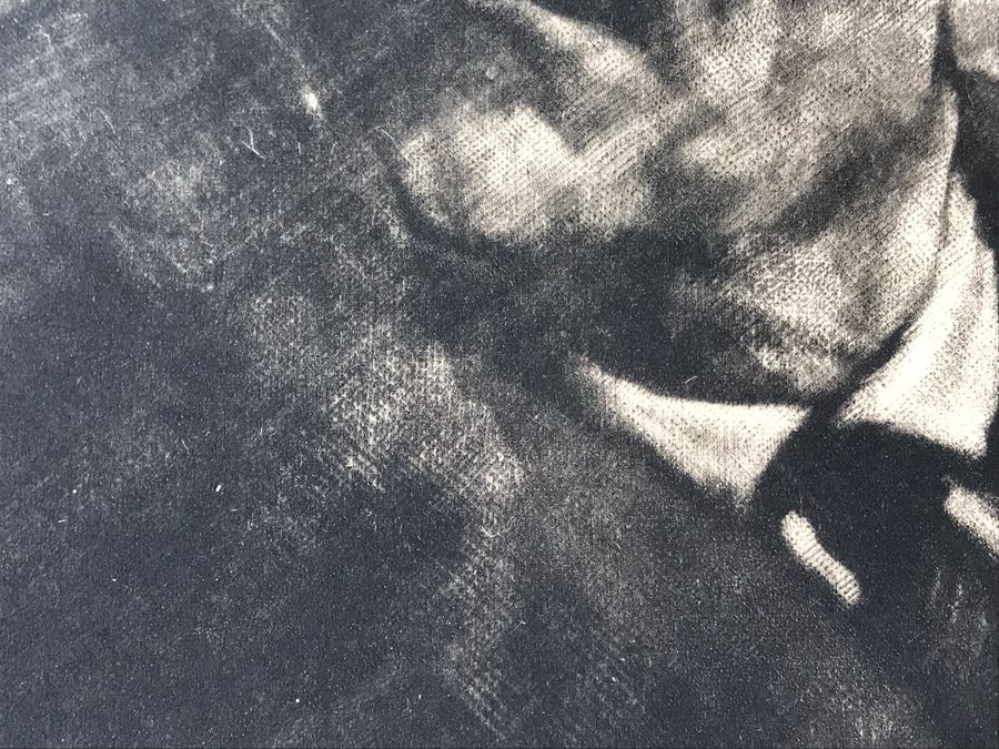 Original 1926 Pencil Hand Signed Alex Eckener Etching Titled Kopfstudie, Mann Mit Hut (Head Study, Man With Hat) 6.5' X 8' - See Description [Photo 19]