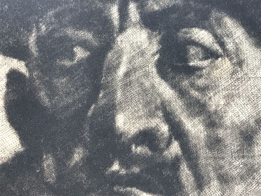 Original 1926 Pencil Hand Signed Alex Eckener Etching Titled Kopfstudie, Mann Mit Hut (Head Study, Man With Hat) 6.5' X 8' - See Description [Photo 12]