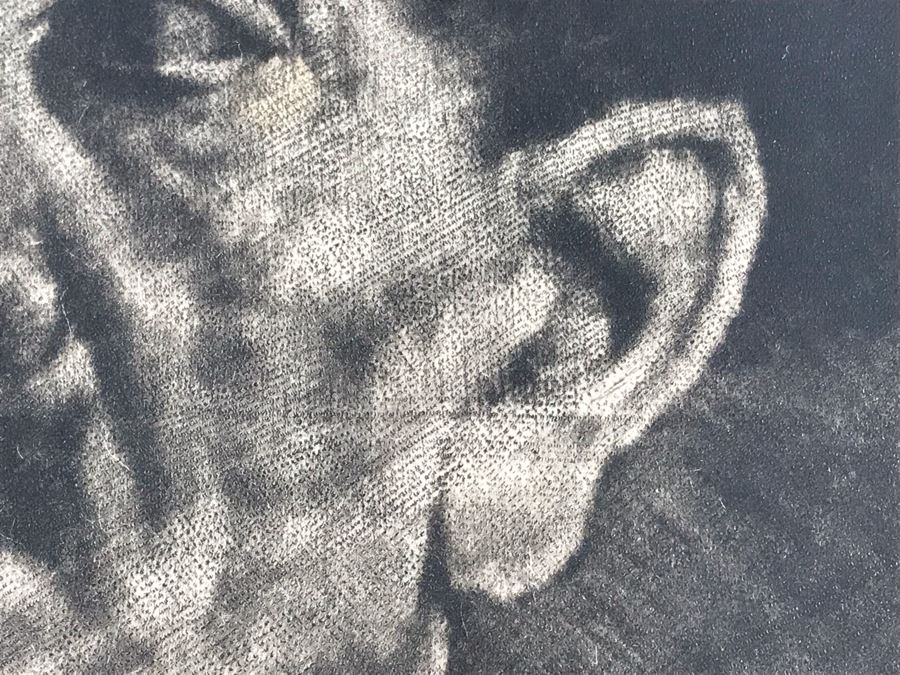 Original 1926 Pencil Hand Signed Alex Eckener Etching Titled Kopfstudie, Mann Mit Hut (Head Study, Man With Hat) 6.5' X 8' - See Description [Photo 11]