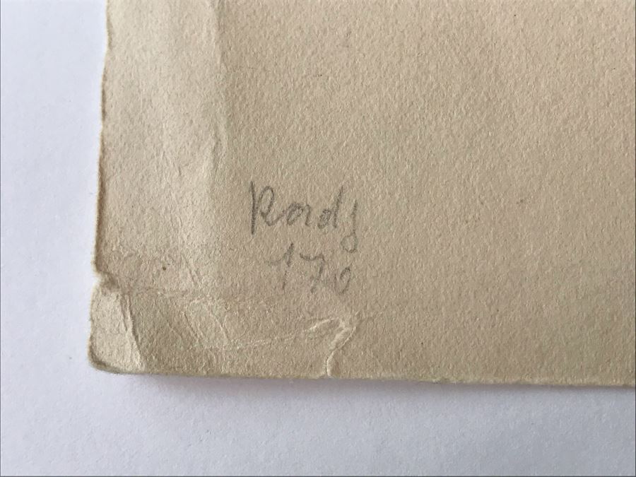 Original 1918 Hand Signed Alex Eckener Etching Pastoral Scene Cattle Drinking 10' X 6' - See Description [Photo 17]