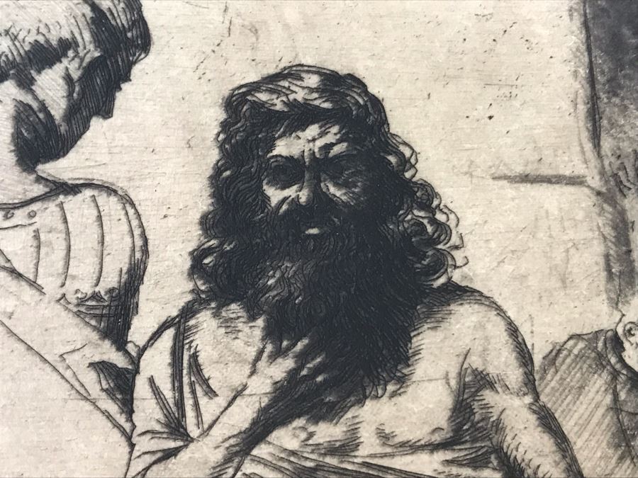 Original 1918 Alex Eckener Etching Titled 'Der Verbrecher' 'The Criminal' 7' X 5' - See Description [Photo 16]