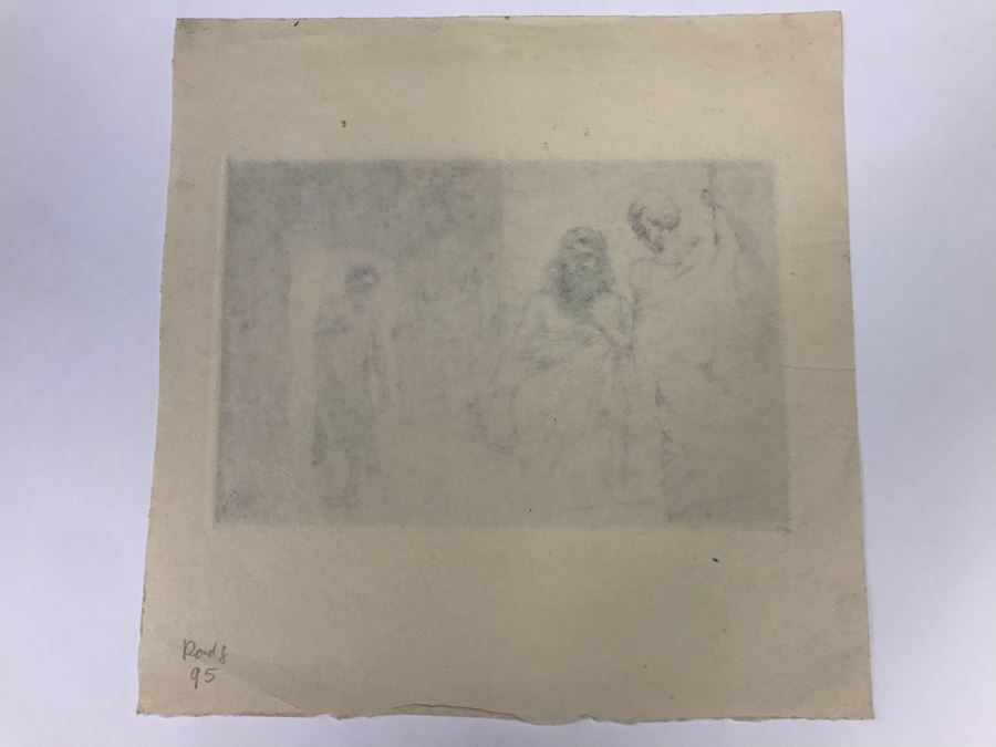Original 1918 Alex Eckener Etching Titled 'Der Verbrecher' 'The Criminal' 7' X 5' - See Description [Photo 20]