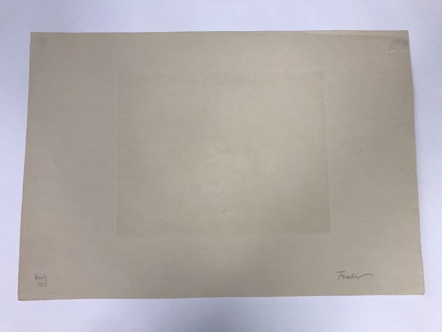 Original 1931 Pencil Hand Signed Alex Eckener Etching Titled 'Ausritt' 'Ride' Riding Horses 10' X 7.5' - See Description [Photo 21]