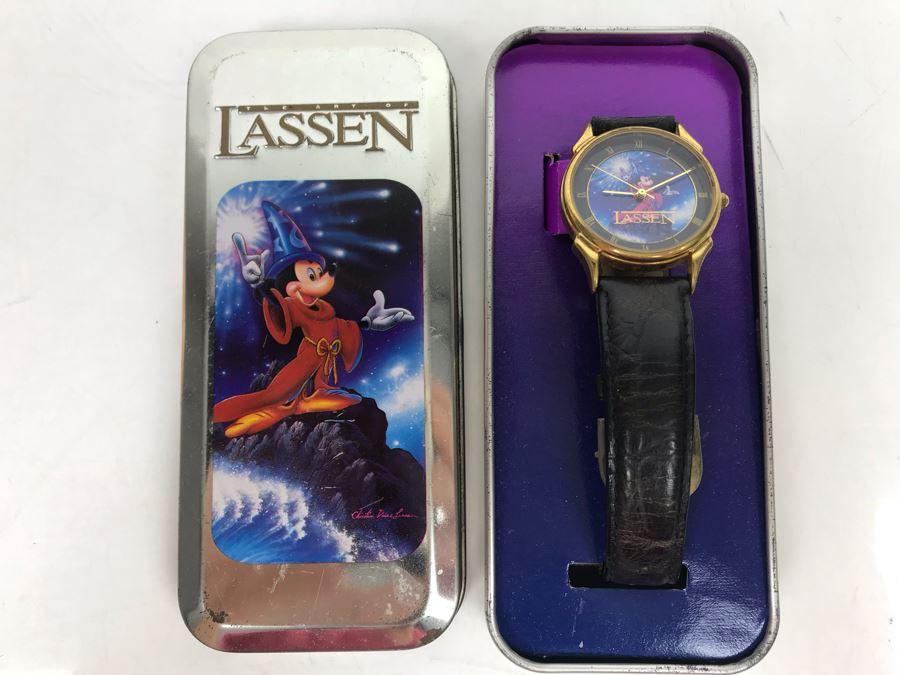 Christian Lassen Mickey Mouse Watch 'Sorcerer Of The Seas' With Case [Photo 1]