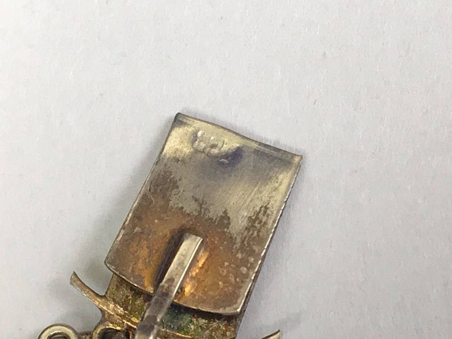 Antique Silver Carved Shell Cameo Bracelet 19.4g 7”L [Photo 14]