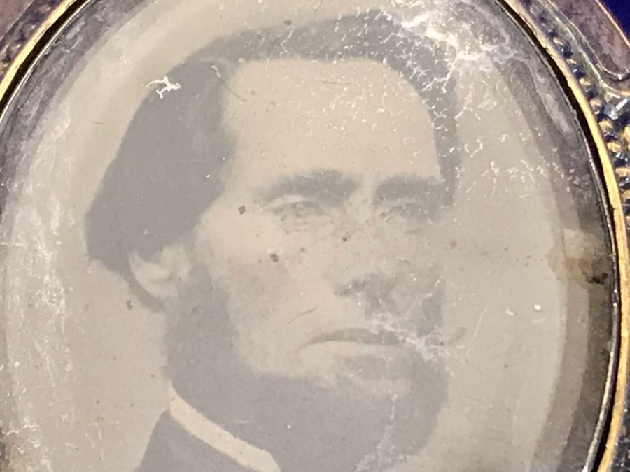 Antique Photograph Brooch Pin 8g [Photo 9]