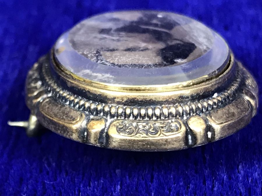Antique Photograph Brooch Pin 8g [Photo 6]