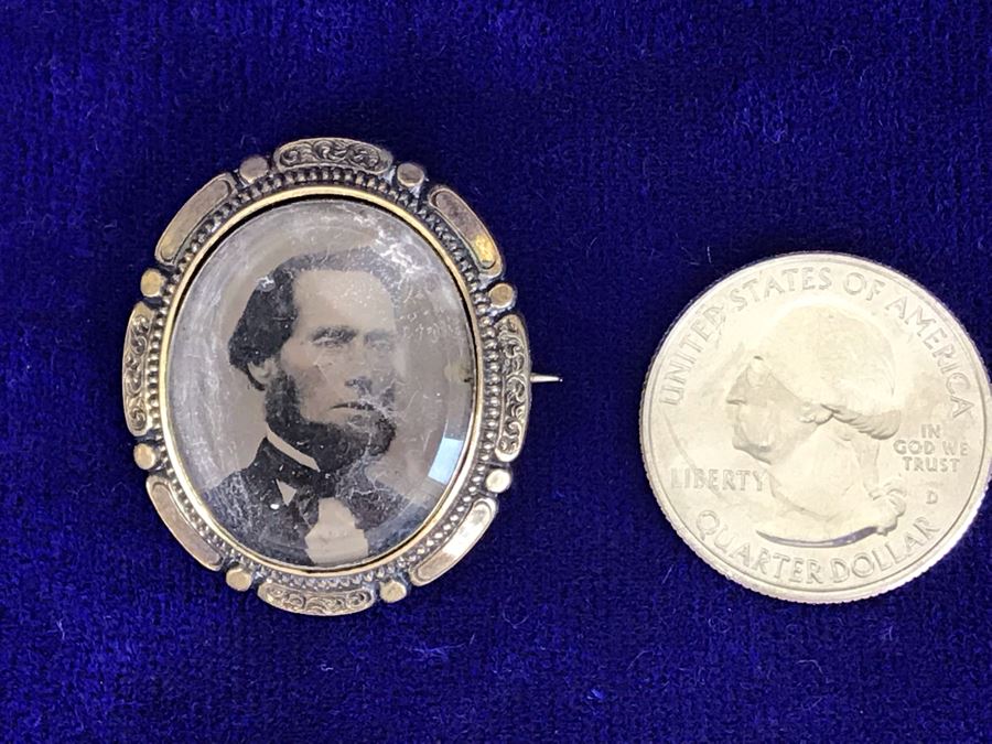Antique Photograph Brooch Pin 8g [Photo 12]