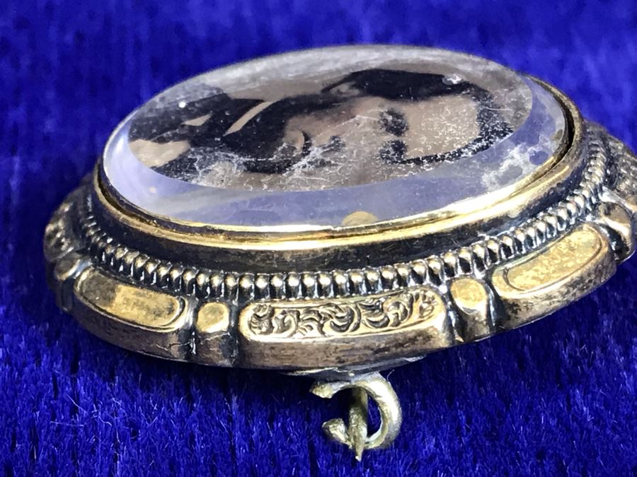Antique Photograph Brooch Pin 8g [Photo 5]