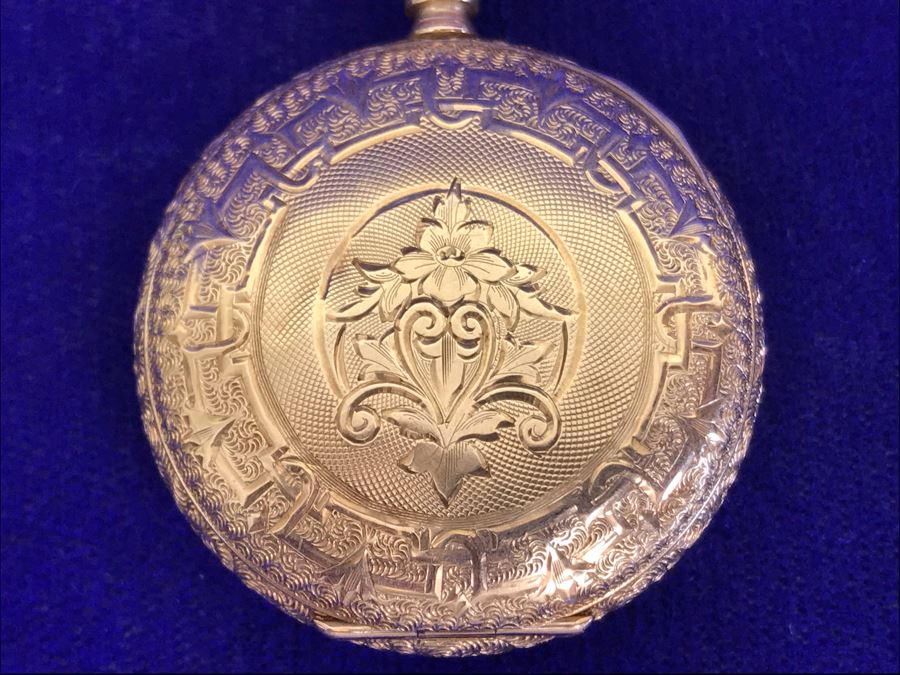 Antique 1867-1881 Elgin 14K Gold Case Pocket Watch 15 Jewels With Brooch Pin Holder - Pocket Watch Alone Weighs 30.1g [Photo 18]