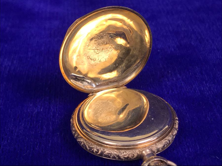 Antique 1867-1881 Elgin 14K Gold Case Pocket Watch 15 Jewels With Brooch Pin Holder - Pocket Watch Alone Weighs 30.1g [Photo 4]