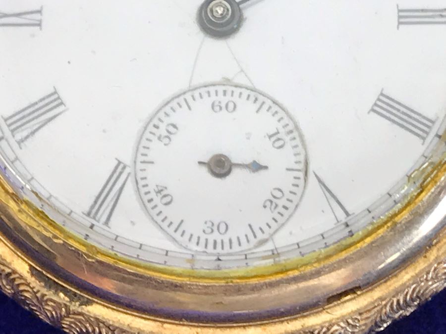 Antique 1867-1881 Elgin 14K Gold Case Pocket Watch 15 Jewels With Brooch Pin Holder - Pocket Watch Alone Weighs 30.1g [Photo 26]