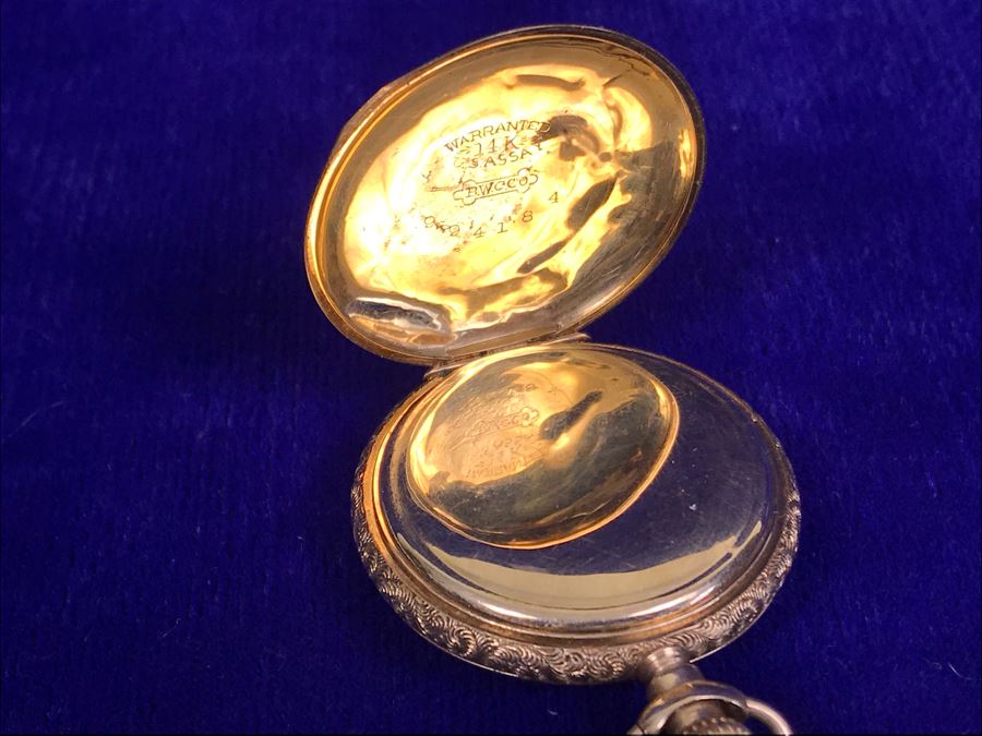 Antique 1867-1881 Elgin 14K Gold Case Pocket Watch 15 Jewels With ...