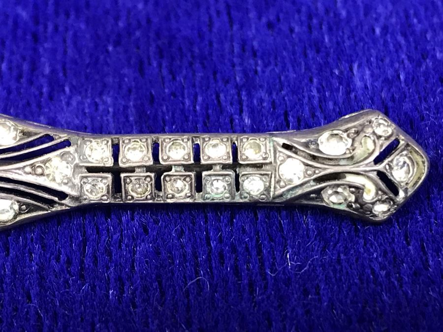 Vintage Sterling Silver Brooch Pin Signed Fishson 9.7g [Photo 5]